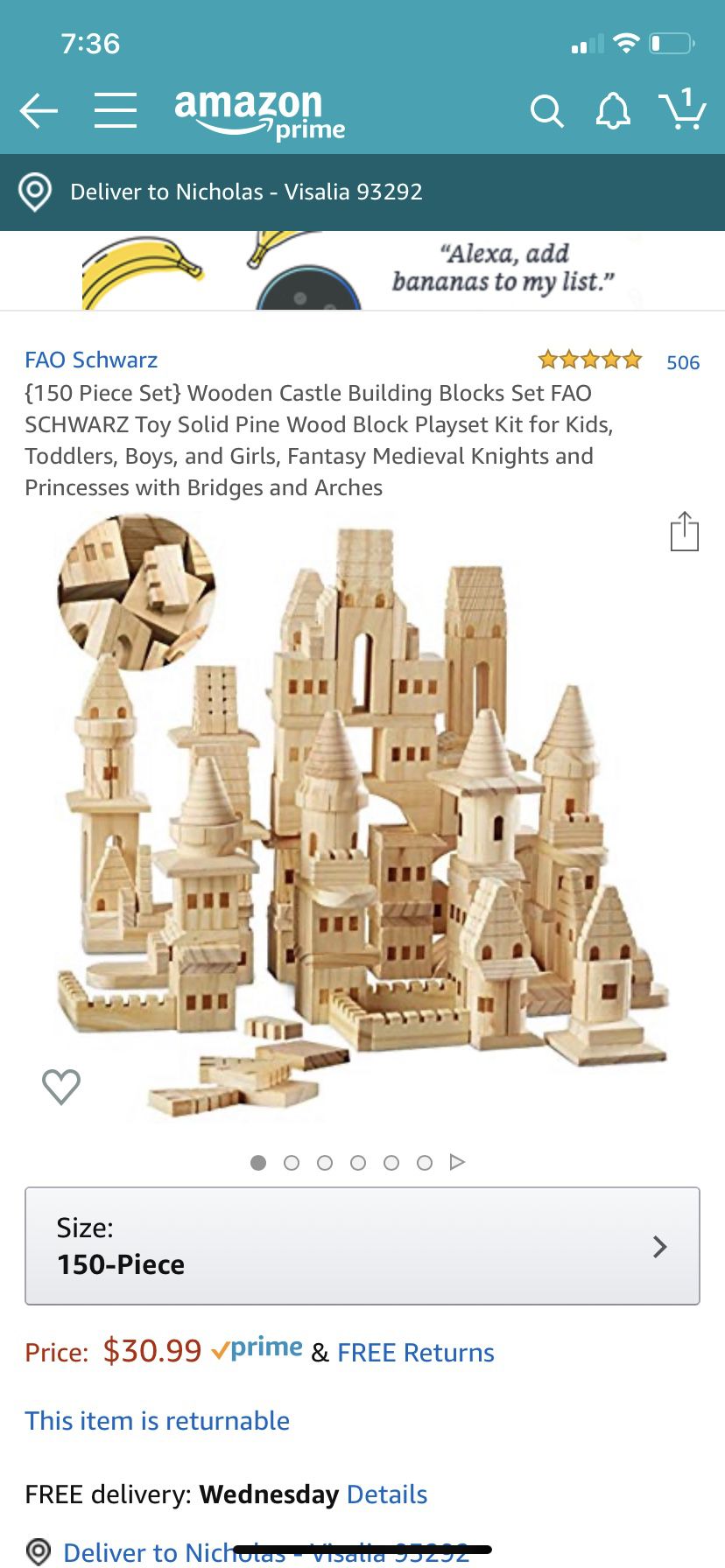 Castle Blocks - Solid Wood