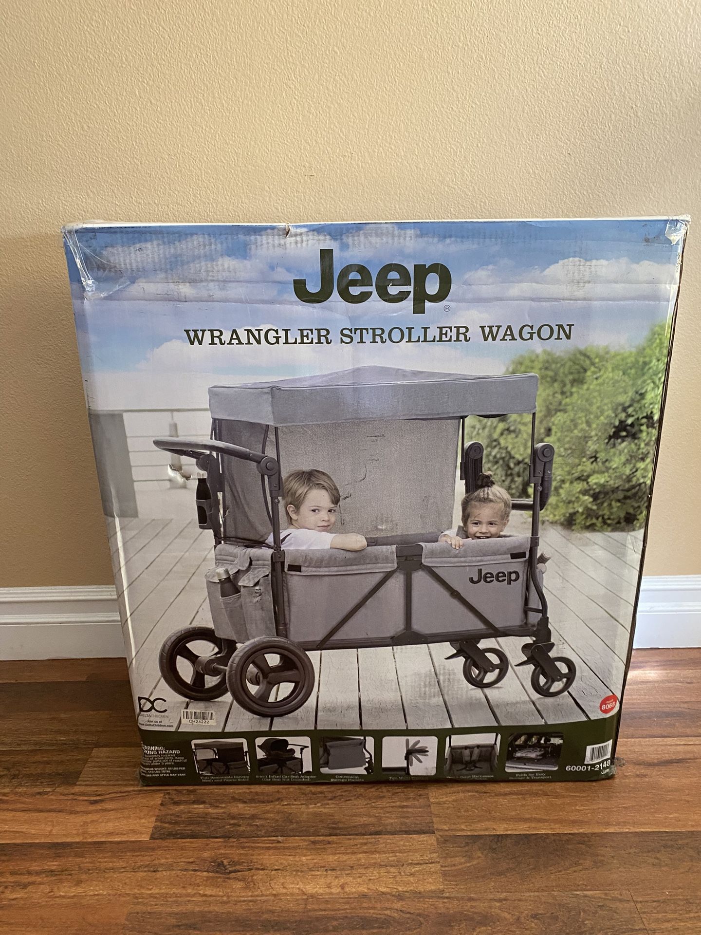 JEEP WRANGLER STROLLER AND WAGON BRAND NEW WITH CAR SEAT ADAPTER IN BOX 🎁🎁
