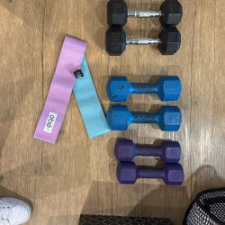 Weight set with two Exercise bands