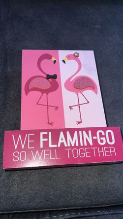 Flamingo Decorative Block Sign