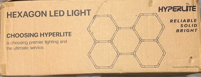 Hyperlite Hexagon LED Light System - 5-Grid Garage/Shop Lights (Brand New)