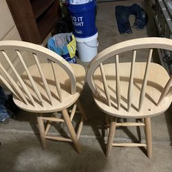 Used Wooden Bar Stools