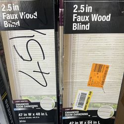 Blind White $20 Only 42” Available 