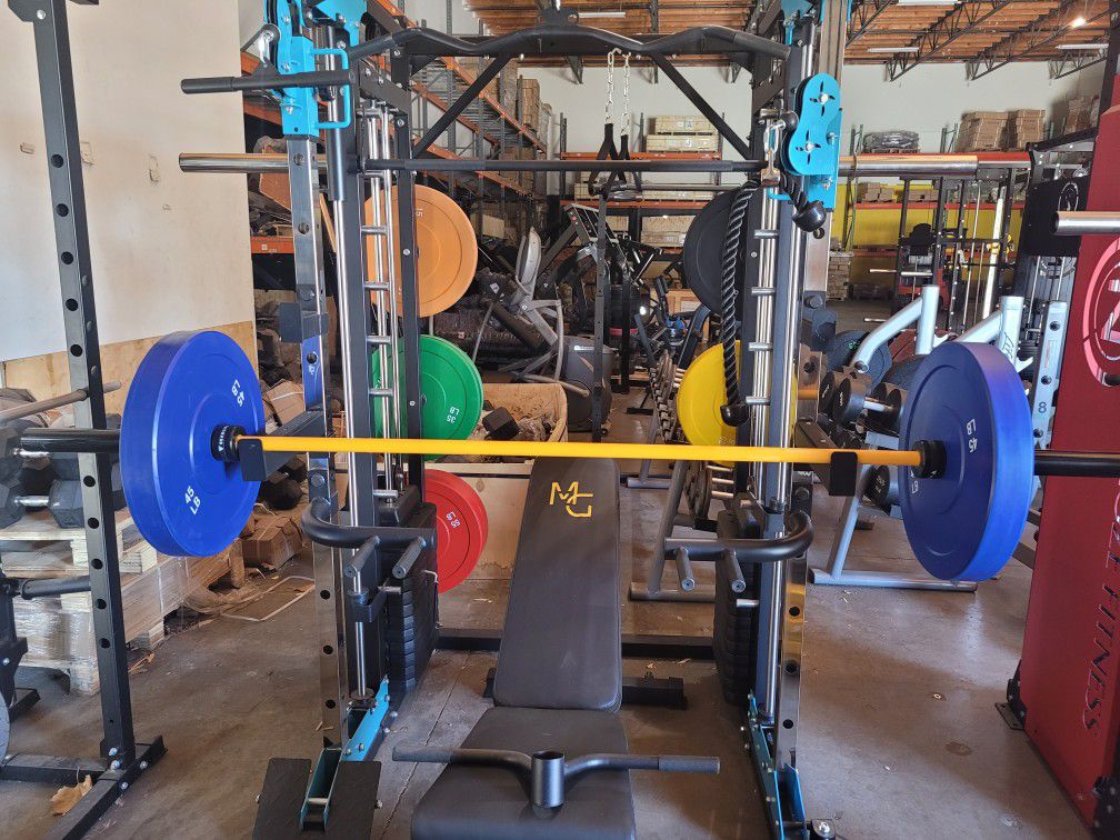 New Dual Pulley SMITH MACHINE- Complete Home Gym System 