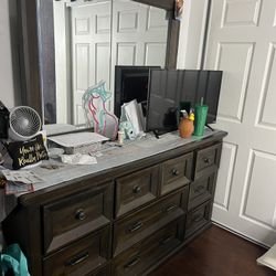 Wooden Dresser Mirror