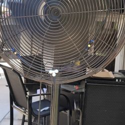 24" Industrial High Velocity Speed Fan With Misters 