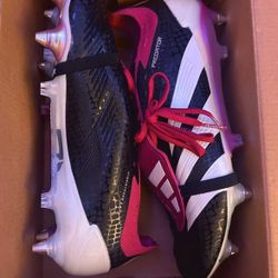Adidas Predator Elite IN Core Black/White/Red Size 9.5
