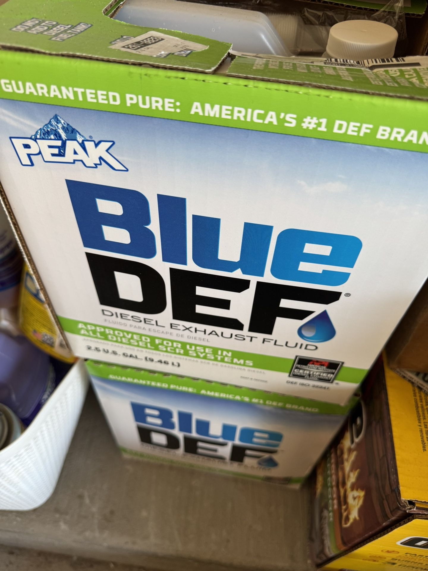Blue Def Exhaust Fluid 2 Pack 2.5 Gallons Each