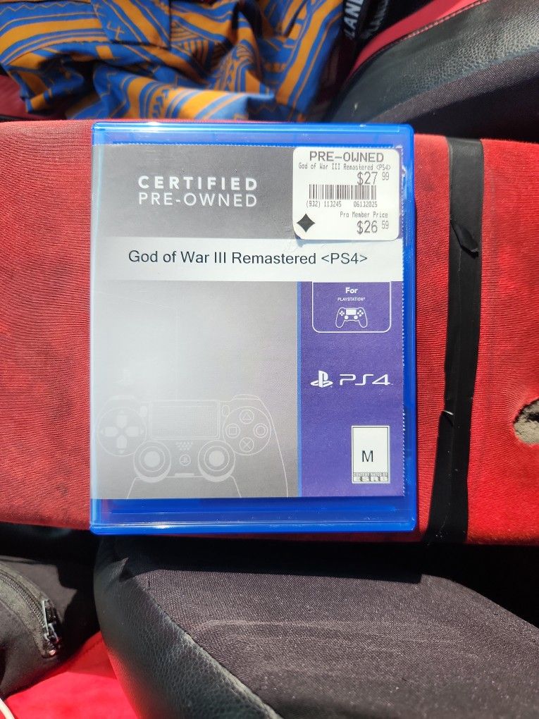 god Of War 3 Remastered PS4