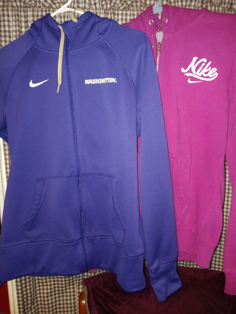 Nike Zip Up Hoodys.  .