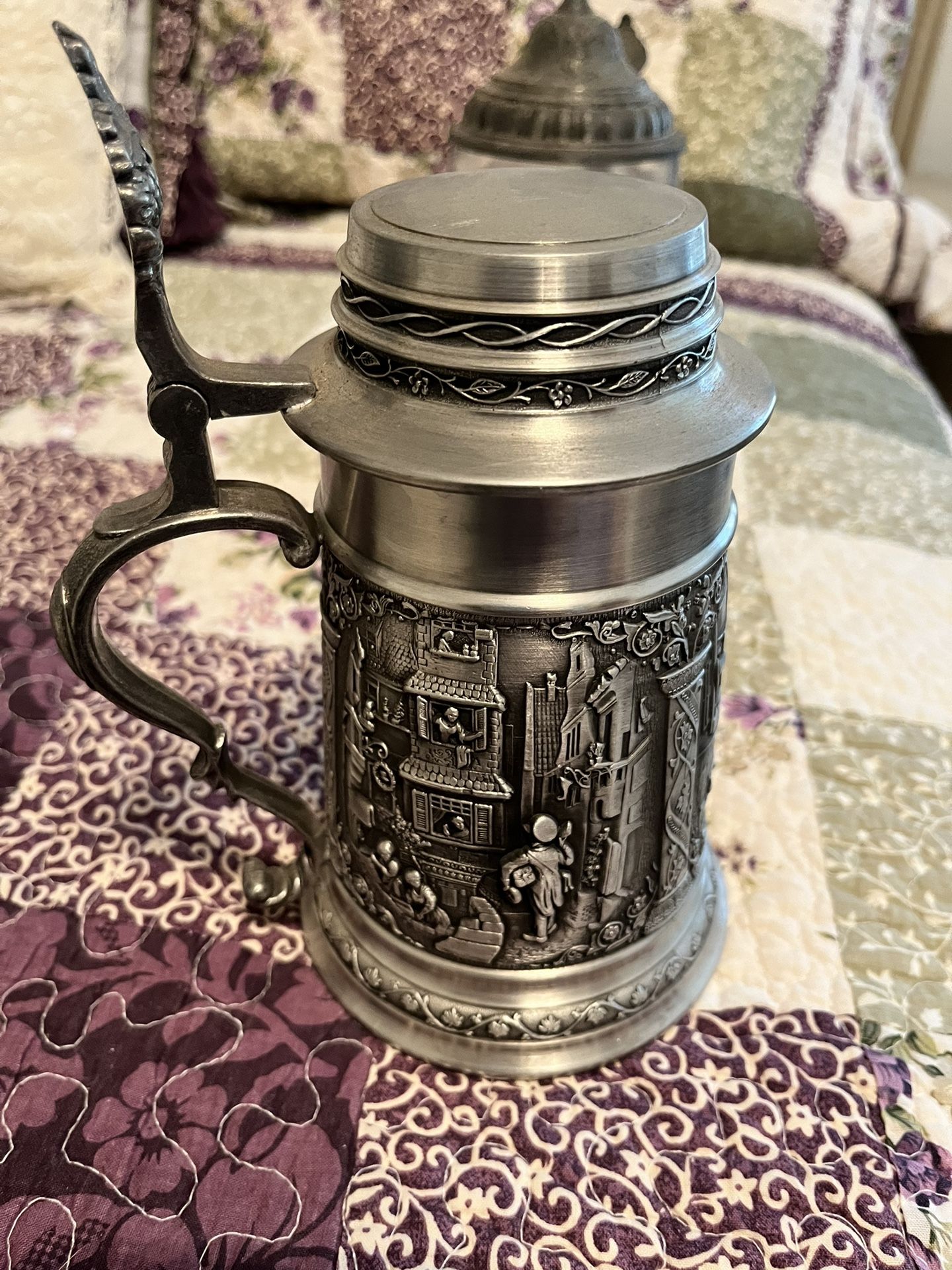 Vintage SKS 95 Zion Pewter German Beer Stein