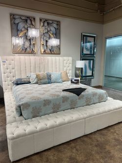 Queen Size Bed Frame w/ Side Storage