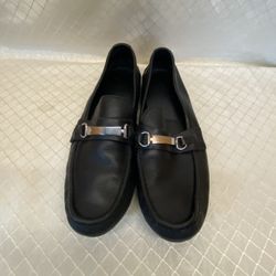 Cole Haan Somerset Black Pebbled Leather Bit Loafers C11835 Men US 12M