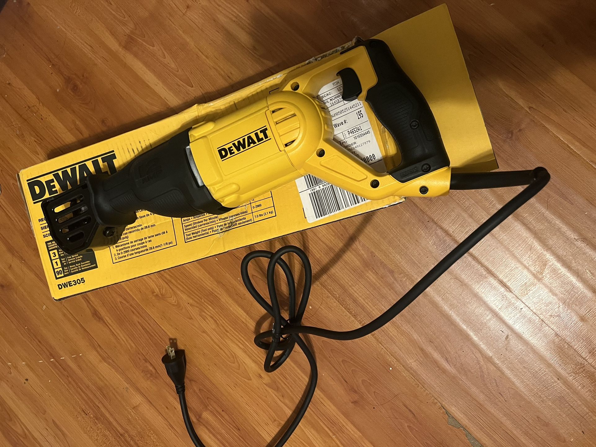 Dewalt reciprocating Saw