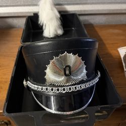 Leather Military Marching Band Hat