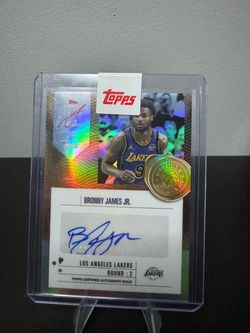 Bronny James Auto Topps Signatures