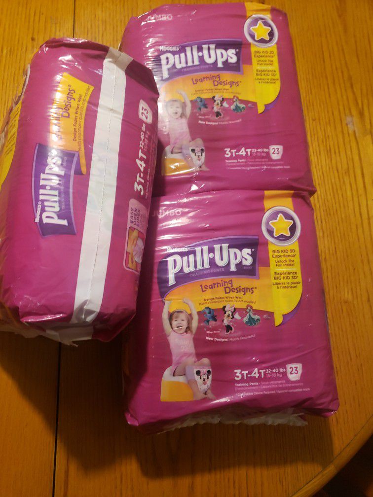 HUGGIES  PULL UPS 3 PACK For $10🔴🔴🎉🎉