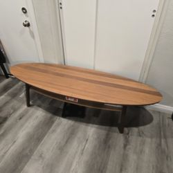 Wooden 'Surfboard' Coffee Table