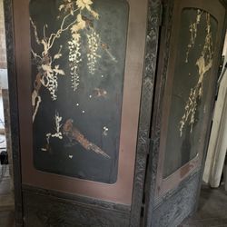 Antique Dressing Screen / Room Divider