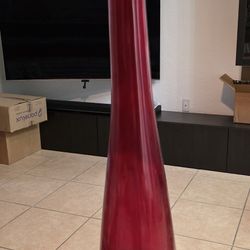 Red Glass Vase