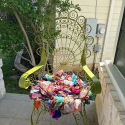 vintage peacock garden chair