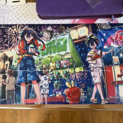 Pokemon Card Game Rubber Playmat Zeyu & Suguri (opened) (2024) 58cm