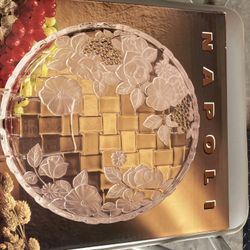 New Vintage and Antique Napoli Frosted Real Crystal.