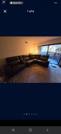 Leather sofa
