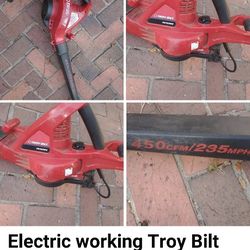 Working Electric Troy Bilt Lawn Leaf Blower