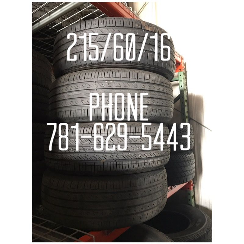 Used Tire For Sale 215/60/16 $40 each free mounting and Balancing
