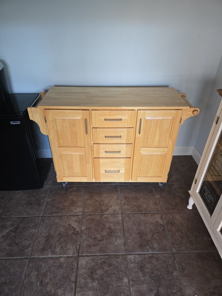 Rolling Kitchen Cart Island
