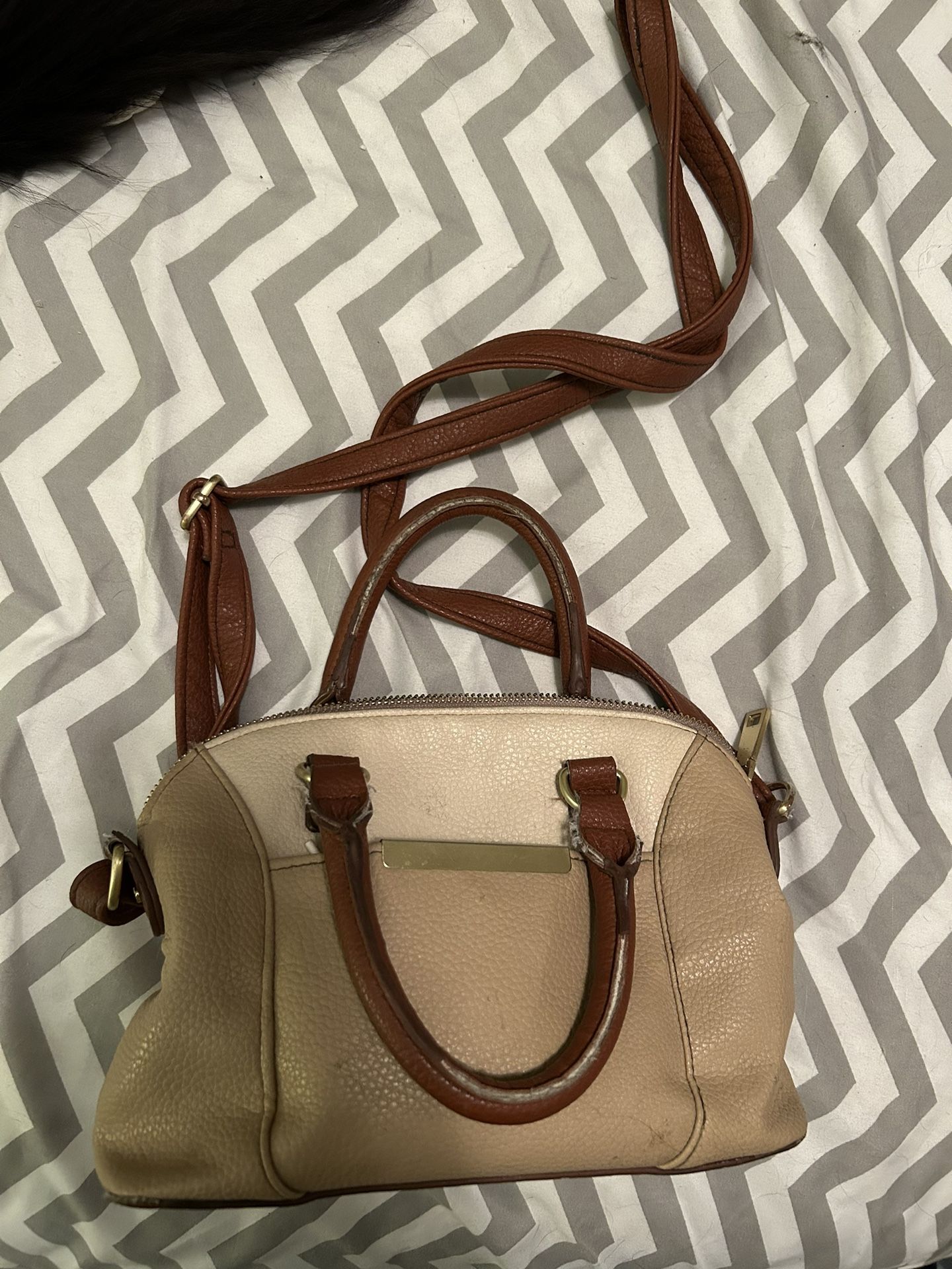 Multi-Beige Crossbody Purse
