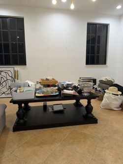 Moving Sale!!!! Must Sell! Black Wood Coffee Table