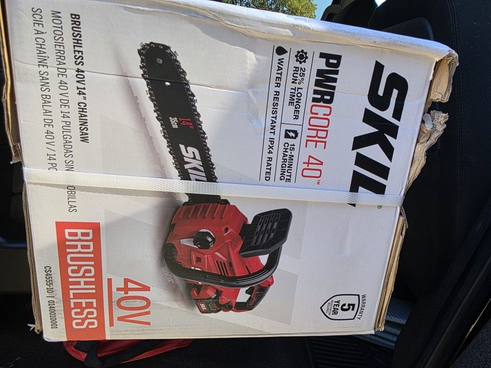 Chainsaw Battery And Charger Included 