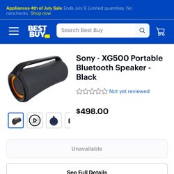 Sony XG500 Bluetooth Speaker 