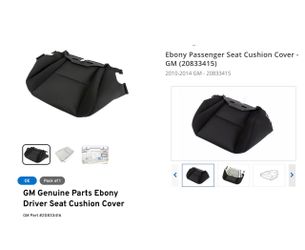 GM Cloth Seat Cushion Covers #(contact info removed)6 & #(contact info removed)5