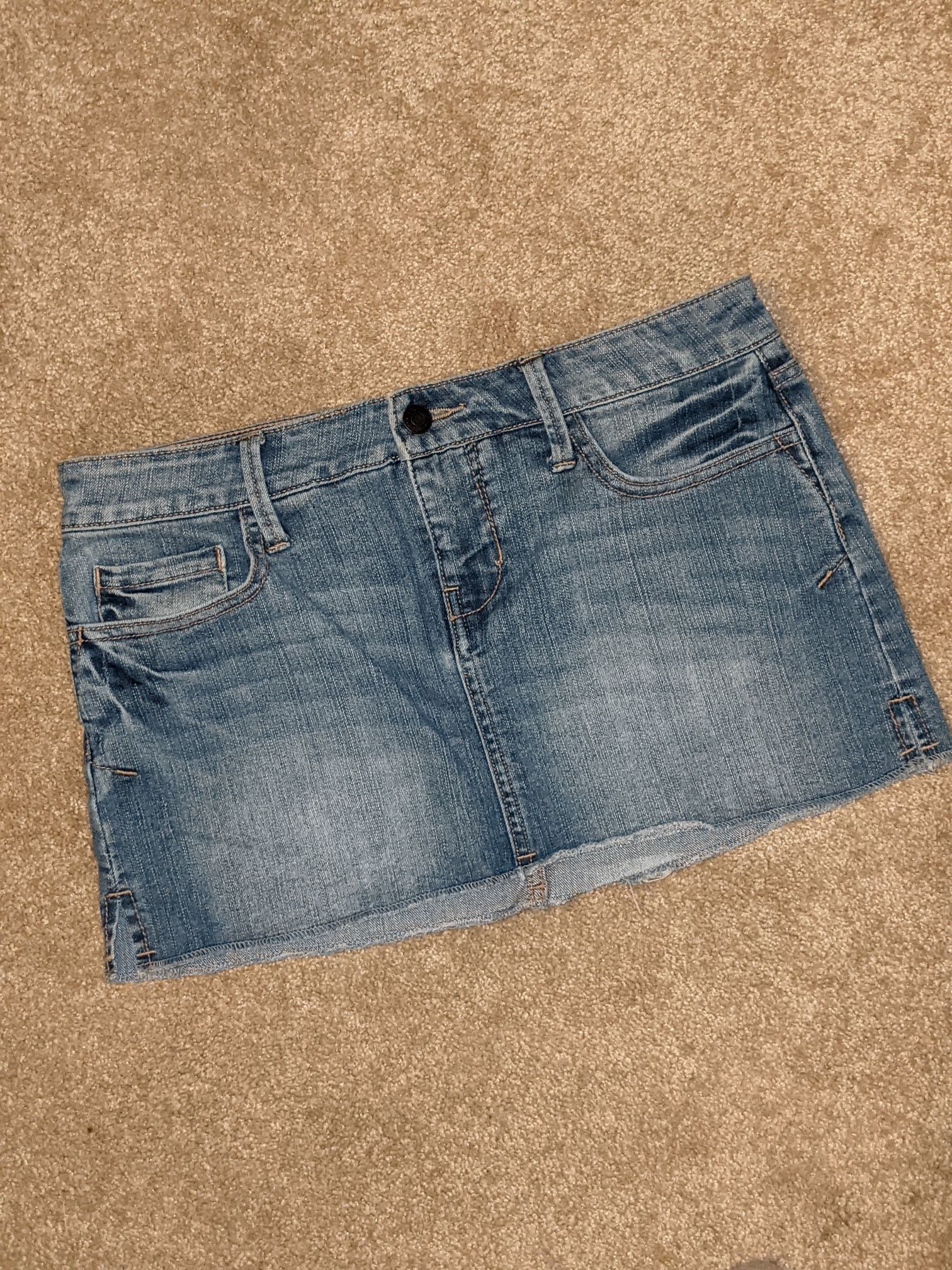 21 Denim Mini Skirt