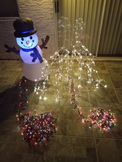 Christmas Reindeers, Snowman, and Lights - Save $$$ by Buying Early!!!