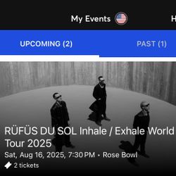 Rufus Du Sol - Aug 16 @ Rose Bowl