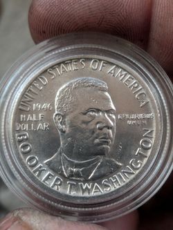 Really Nice 1946 Booker T Washington Commemorative 90% Silver