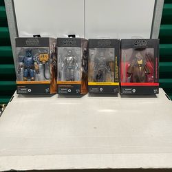 Star Wars/ Black Series/ Mandalorian/ Paz Vizsla/ Pirate Captain Brutus/ Jedi Master Klenacca/ Hasbro/ NOT FREE!! Read