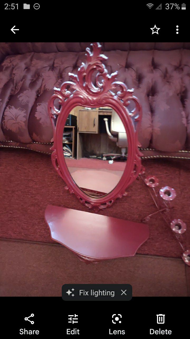 Mirror and Shelf