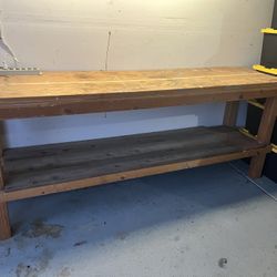Wood Work Bench  96x24x40