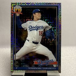 Yoshinobu Yamamoto Dodgers Mojo Card