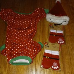 Really Cute Dog Size Medium Christmas Outfit 