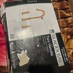 Gold Bathroom Faucet 2 Handles New.