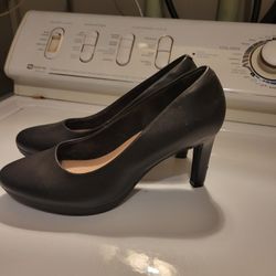 Clark's Black Heels 