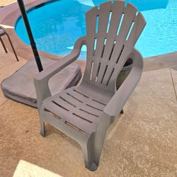 Outdoor Plastic Adirondack Chair