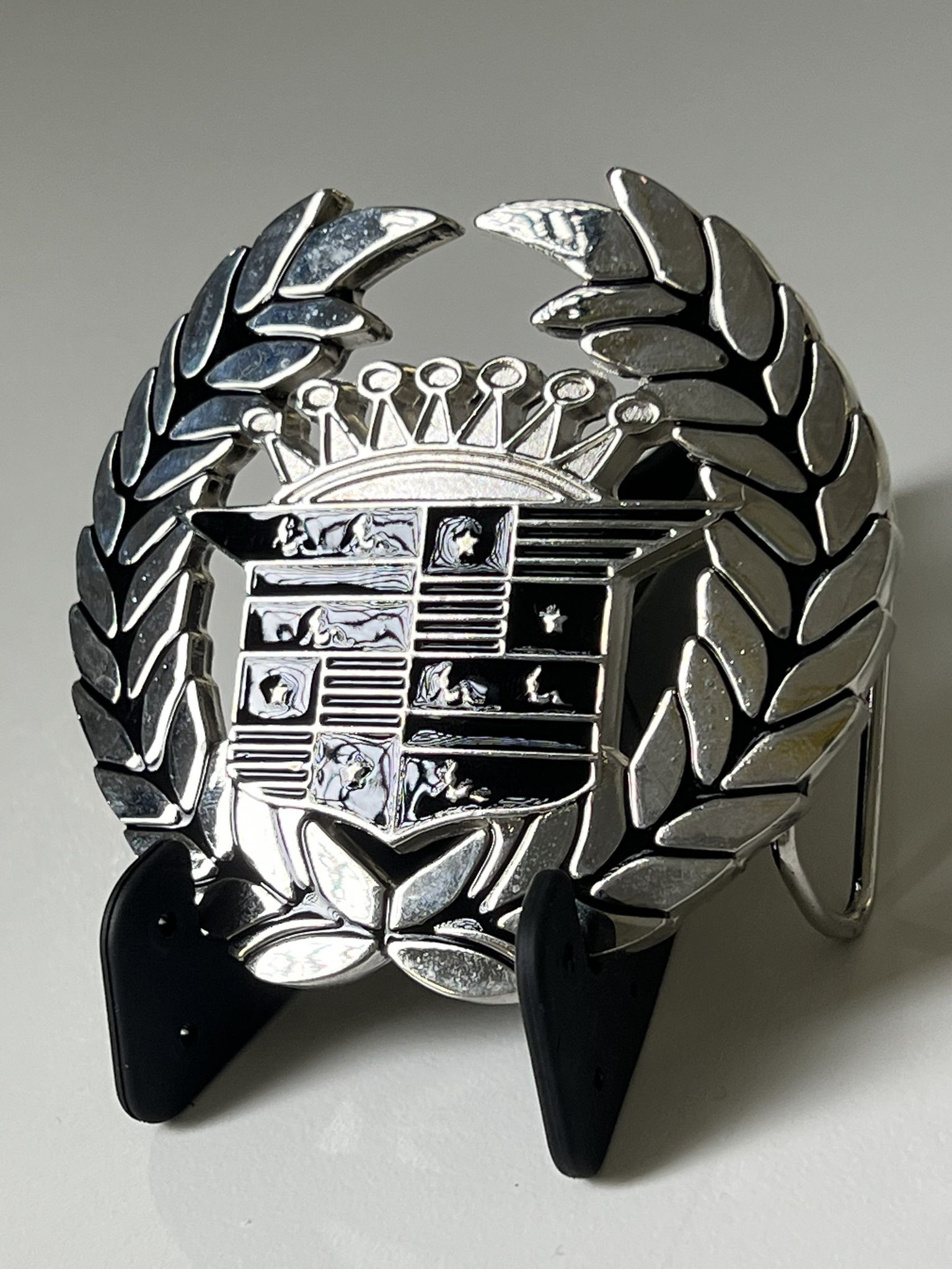 Belt Buckle Cadillac Silver And Black Tones