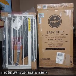 Regalo metal gate white